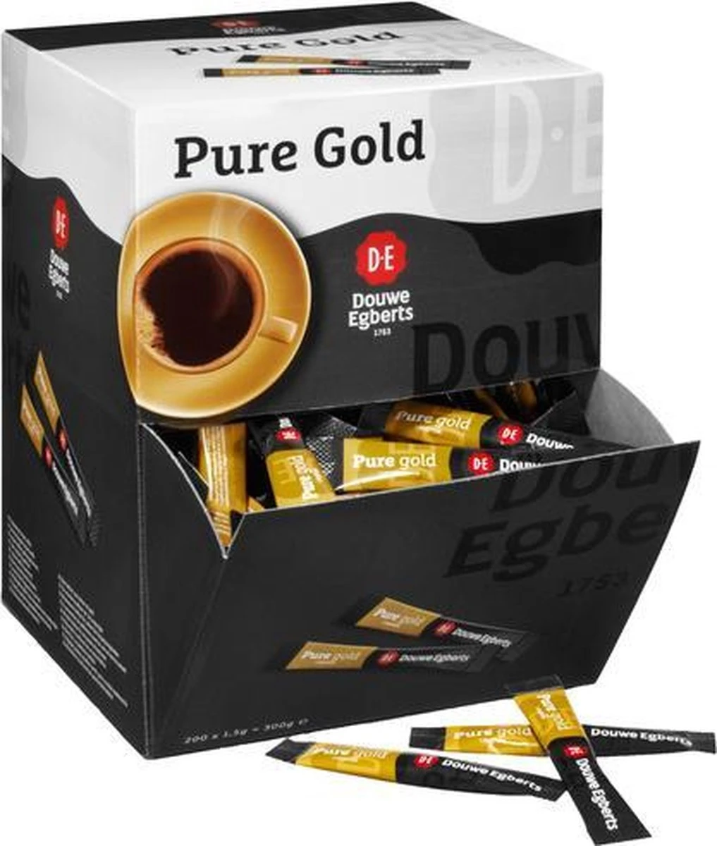 Douwe Egberts | Pure Gold Sticks | 200 Stuks 2 Douwe Egberts | Pure Gold Sticks | 200 Stuks - Afbeelding 2