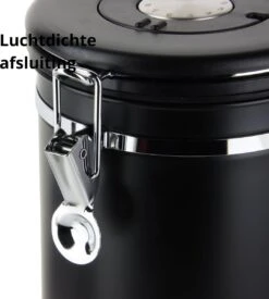 Castagnola Koffie Bewaarbus - Luchtdicht Met CO2 Uitlaat - Voor 600 Gram Koffiebonen - Koffieblik Matzwart Voorraadbussen - Voorraadbus - 1.8L 9 Castagnola Koffie Bewaarbus - Luchtdicht Met CO2 Uitlaat - Voor 600 Gram Koffiebonen - Koffieblik Matzwart Voorraadbussen - Voorraadbus - 1.8L -Koffie Drinken Winkel 1077x1200