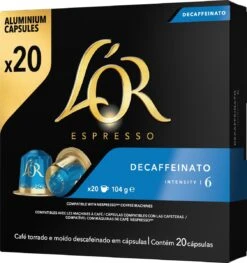 L'OR Espresso Decaffeinato (6) - 10 X 20 Koffiecups -Koffie Drinken Winkel 1128x1200 2