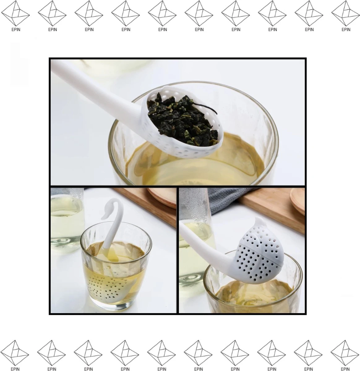 Merkloos EPIN | Thee Zwaan | Theefilter | Losse Theezeef | Kruidenbol | Thee Ei | Thee Mannetje | Voor Losse Thee | Zeef | WIT 2 Merkloos EPIN | Thee Zwaan | Theefilter | Losse Theezeef | Kruidenbol | Thee Ei | Thee Mannetje | Voor Losse Thee | Zeef | WIT - Afbeelding 2