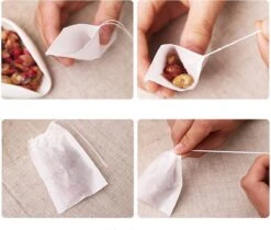 Merkloos Lege Theezakjes | 100 STUKS| 5,5 X 7 Cm Theefilters |Heerlijke Zelfgemaakte Thee | High Tea Party Met Vrienden -Koffie Drinken Winkel 1200x1020 1