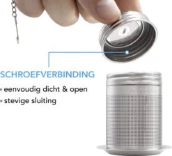 PrimeAmbition - 2 Stuks Theezeef En Theetip Voor Losse Thee - Extra Fijne Filter - Thee Ei Set Met Schoteltje Voor Theezakjes -Koffie Drinken Winkel 1200x1090 1