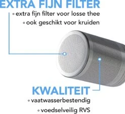PrimeAmbition - 2 Stuks Theezeef En Theetip Voor Losse Thee - Extra Fijne Filter - Thee Ei Set Met Schoteltje Voor Theezakjes -Koffie Drinken Winkel 1200x1092