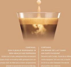 Nescafé Dolce Gusto Cortado Espresso Macchiato Capsules - 90 Koffiecups -Koffie Drinken Winkel 1200x1130