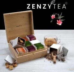 Theedoos Van ZENZYTEA® - Bamboe - Theedoos 9 Vaks - Inclusief 3 Theeblikken Voor Losse Thee - Geschikt Voor Grote & Kleine Theezakjes - Vierkant - Grote Vakken - Luxe Verpakking - Cadeau 11 Theedoos Van ZENZYTEA® - Bamboe - Theedoos 9 Vaks - Inclusief 3 Theeblikken Voor Losse Thee - Geschikt Voor Grote & Kleine Theezakjes - Vierkant - Grote Vakken - Luxe Verpakking - Cadeau -Koffie Drinken Winkel 1200x1169 2