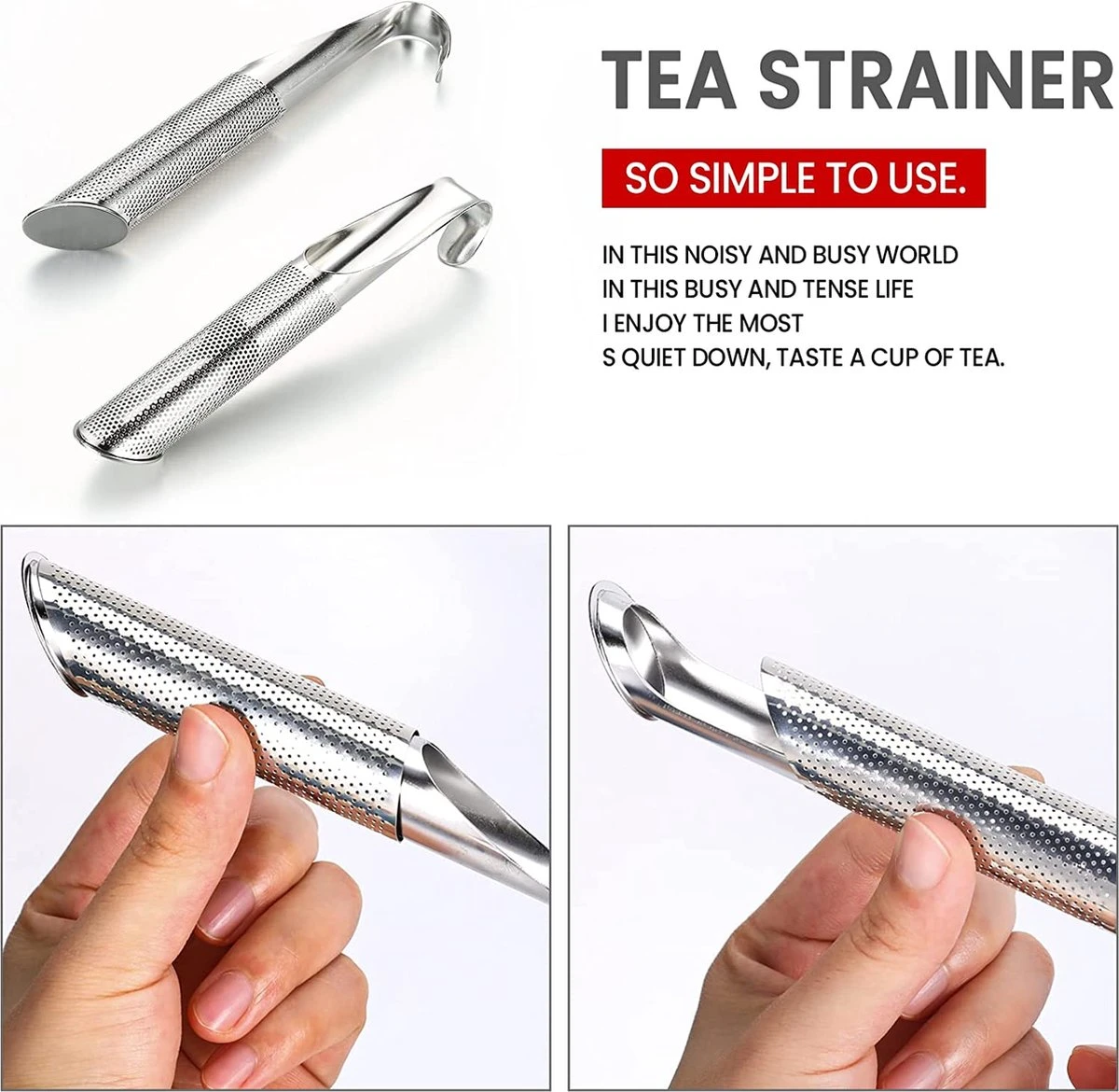 BOTC Thee Infuser - RVS - Theezeef - Thee Knijptang - Thee Ei - Theepot Infuser - Theezeefje -KOMEO160 6 BOTC Thee Infuser - RVS - Theezeef - Thee Knijptang - Thee Ei - Theepot Infuser - Theezeefje -KOMEO160 - Afbeelding 6