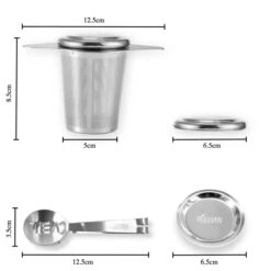Theezeef Met Handvat Inclusief Lekplaatje En Kruiden Knijper - Thee Ei Voor Losse Thee - Theefilter Voor Losse Thee - Thee Infuser -Koffie Drinken Winkel 1200x1198 2