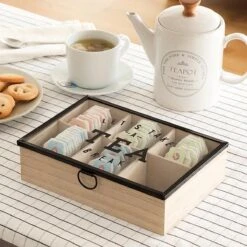 Merkloos Theedoos Let´s Take A Break -Koffie Drinken Winkel 1200x1200 230