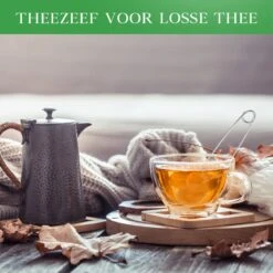 Theezeef Met Handvat Inclusief Lekplaatje - Set Van 3 Stuks - Thee Ei Voor Losse Thee - Theefilter Voor Losse Thee - Thee Infuser -Koffie Drinken Winkel 1200x1200 283