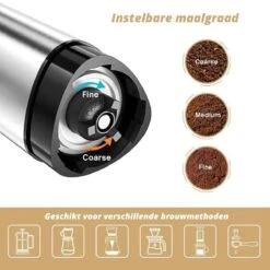 Comes In Handy - Koffiemolen Handmatig - Keramische Kern - Roestvrijstaal - Instelbare Maalgraad 12 Comes In Handy - Koffiemolen Handmatig - Keramische Kern - Roestvrijstaal - Instelbare Maalgraad -Koffie Drinken Winkel 1200x1200 363