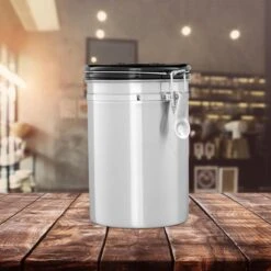 Relaxdays Voorraadbus Koffie - Koffieblik - Luchtdicht - Koffiebus - Zilver - Metaal Groot 9 Relaxdays Voorraadbus Koffie - Koffieblik - Luchtdicht - Koffiebus - Zilver - Metaal Groot -Koffie Drinken Winkel 1200x1200 368