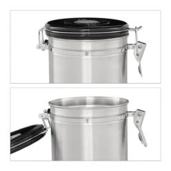Relaxdays Voorraadbus Koffie - Koffieblik - Luchtdicht - Koffiebus - Zilver - Metaal Groot 10 Relaxdays Voorraadbus Koffie - Koffieblik - Luchtdicht - Koffiebus - Zilver - Metaal Groot -Koffie Drinken Winkel 1200x1200 369