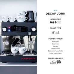 Aroma Club - Cafeïnevrije Koffiebonen 1KG - No. 5 Decaf John - Koffie Intensiteit 3/5 -Koffie Drinken Winkel 1200x1200 97