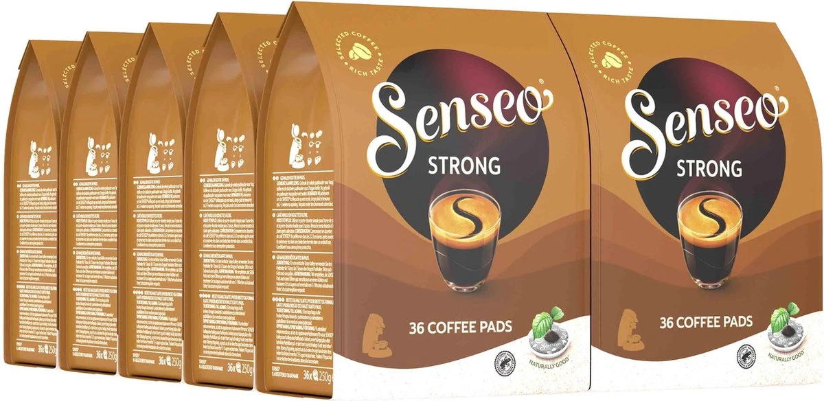 Senseo Strong Koffiepads - 7/9 Intensiteit - 10 X 36 Pads 1 Senseo Strong Koffiepads - 7/9 Intensiteit - 10 X 36 Pads