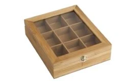 Bredemeijer - Theedoos 9-vaks Venster Bamboe Natural -Koffie Drinken Winkel 1200x798 9