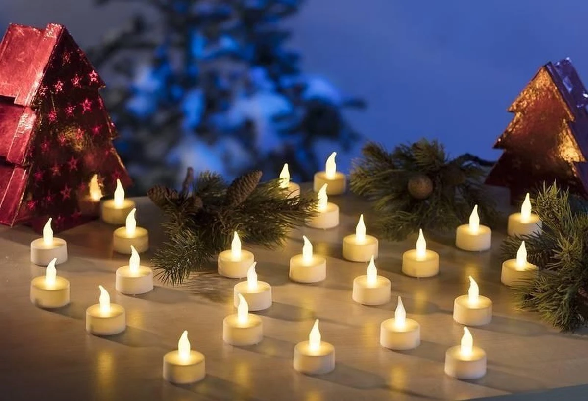 Merkloos Box Met 24 LED-Theelichtjes 4 Merkloos Box Met 24 LED-Theelichtjes - Afbeelding 4