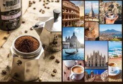 Bialetti Perfetto Moka Gemalen Koffie Proefpakket - 4 X 250 Gram - Classico, Intenso, Delicato En Nocciola -Koffie Drinken Winkel 1200x826 1