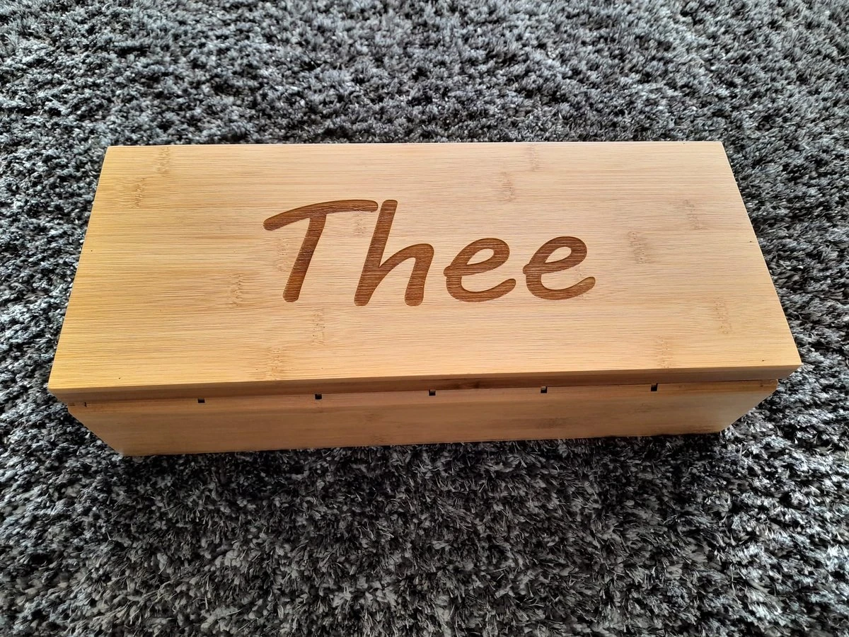 Theedoos Bamboe - Thee - 12 Vaks 7 Theedoos Bamboe - Thee - 12 Vaks - Afbeelding 7