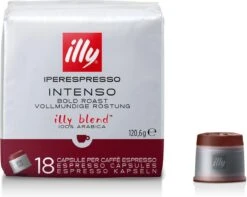 Illy - Iperespresso Koffie Home Intenso 6 X 18 Capsules 7 Illy - Iperespresso Koffie Home Intenso 6 X 18 Capsules -Koffie Drinken Winkel 1200x957 1