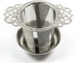 Theefilter RVS - Theezeef Losse Thee Voor Kop Of Hele Pot Met Houder En Lekbakje -Koffie Drinken Winkel 1200x989 1