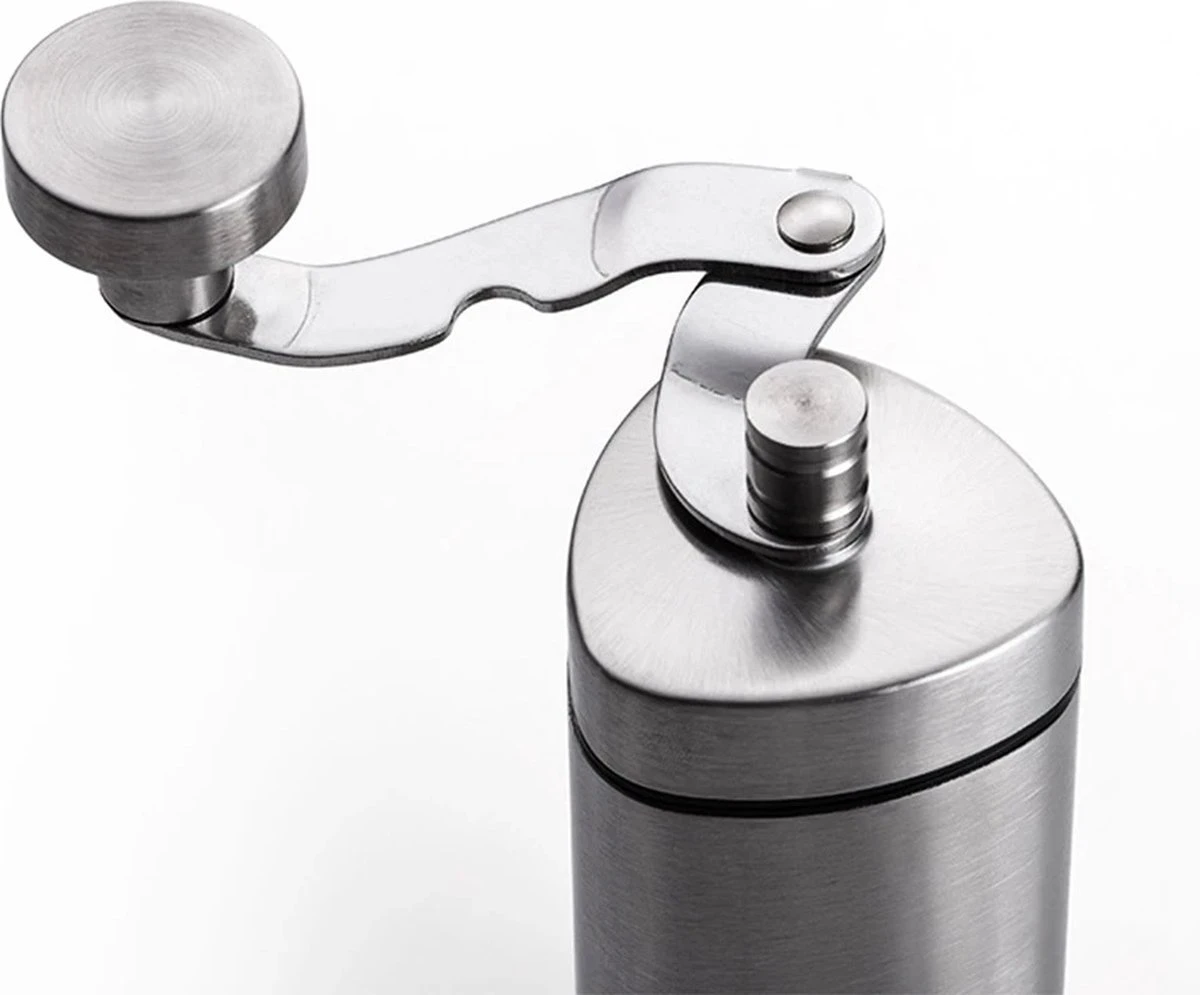 Comes In Handy - Koffiemolen Handmatig - Keramische Kern - Roestvrijstaal - Instelbare Maalgraad 2 Comes In Handy - Koffiemolen Handmatig - Keramische Kern - Roestvrijstaal - Instelbare Maalgraad - Afbeelding 2