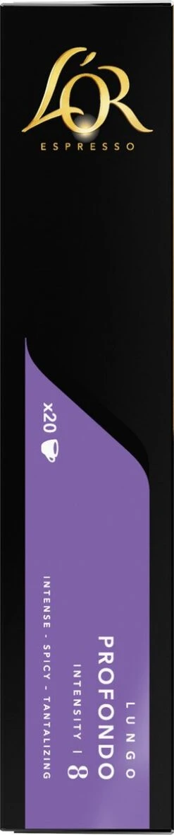 L'OR Lungo Profondo Koffiecups - Intensiteit 8/12 - 4 X 40 Capsules -Koffie Drinken Winkel 251x1200 1