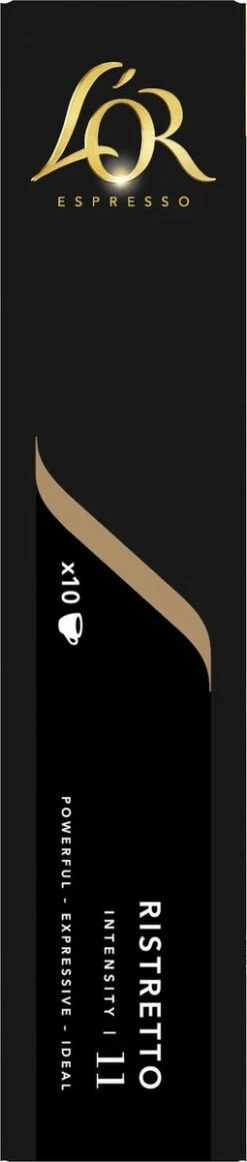 L'OR Espresso Ristretto (11) - 10 X 10 Koffiecups -Koffie Drinken Winkel 255x1200