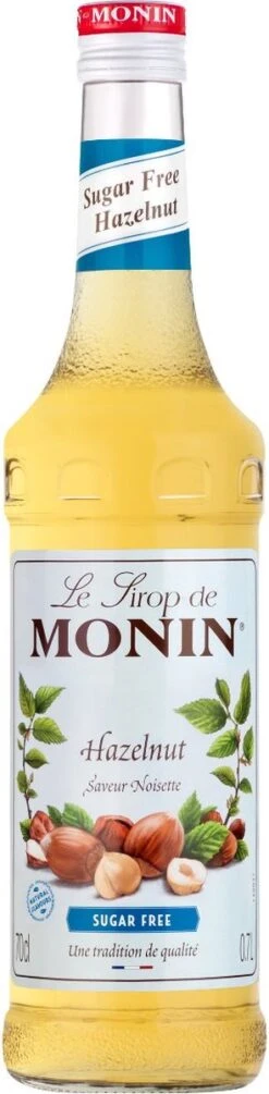 Monin Hazelnoot Suikervrij 70cl Koffiesiroop Met Doseer Pompje -Koffie Drinken Winkel 295x1200