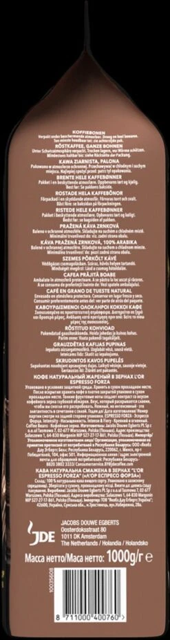 L'OR Forza Koffiebonen (9) - 4x 1000 Gram -Koffie Drinken Winkel 320x1200