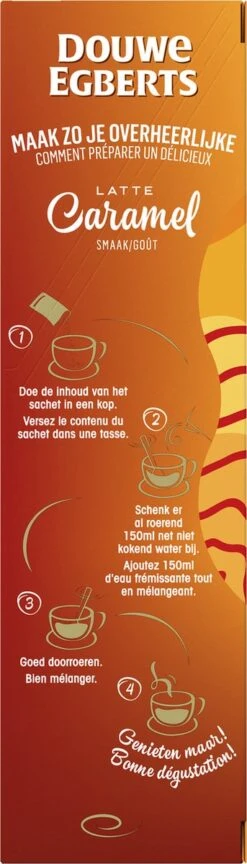 Douwe Egberts Verwenkoffie Latte Caramel Oploskoffie - 5 X 8 Zakjes -Koffie Drinken Winkel 343x1200 6