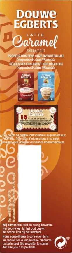 Douwe Egberts Verwenkoffie Latte Caramel Oploskoffie - 5 X 8 Zakjes -Koffie Drinken Winkel 343x1200 7