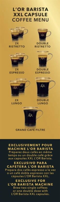 L'OR BARISTA XXL Ristretto (11) - 5 X 10 Koffiecups -Koffie Drinken Winkel 361x1200 3