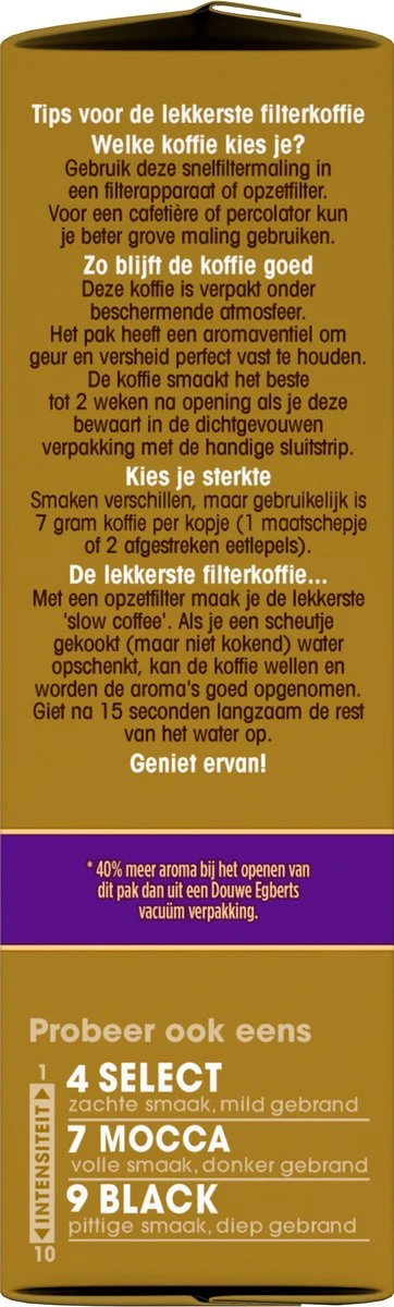 Douwe Egberts Excellent - Filterkoffie - 12 X 250 Gram 4 Douwe Egberts Excellent - Filterkoffie - 12 X 250 Gram - Afbeelding 4
