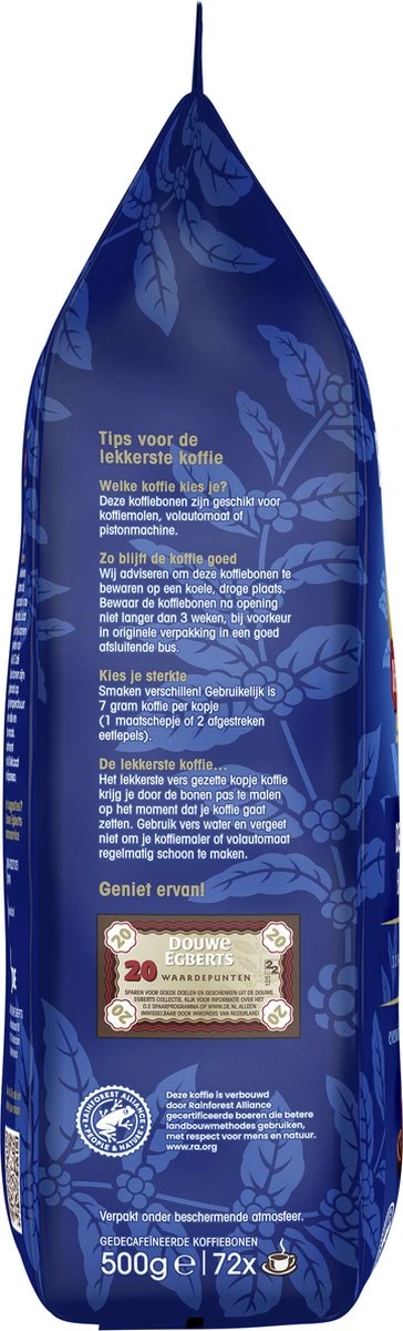 Douwe Egberts Décafé Koffiebonen - 4 X 500 Gram 7 Douwe Egberts Décafé Koffiebonen - 4 X 500 Gram - Afbeelding 7