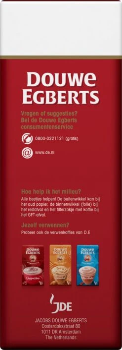 Douwe Egberts Aroma Rood Filterkoffie - 6 X 500 Gram -Koffie Drinken Winkel 420x1200 4