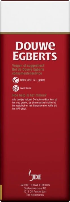 Douwe Egberts Aroma Rood Grove Maling Filterkoffie - 6 X 500 Gram 11 Douwe Egberts Aroma Rood Grove Maling Filterkoffie - 6 X 500 Gram -Koffie Drinken Winkel 421x1200 1