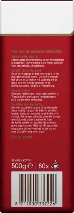 Douwe Egberts Aroma Rood Donker Filterkoffie - 6 X 500 Gram -Koffie Drinken Winkel 421x1200 5