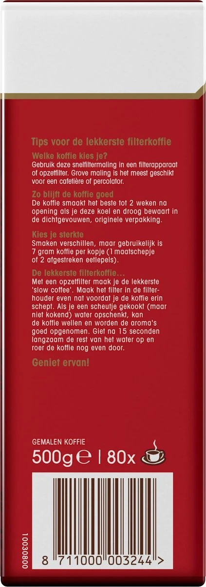 Douwe Egberts Aroma Rood Filterkoffie - Dubbelpak 6 X 1000 Gram 3 Douwe Egberts Aroma Rood Filterkoffie - Dubbelpak 6 X 1000 Gram - Afbeelding 3