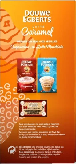 Douwe Egberts Verwenkoffie Latte Caramel Oploskoffie - 5 X 8 Zakjes -Koffie Drinken Winkel 560x1200 2