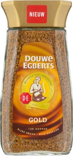 Douwe Egberts Gold Oploskoffie - 6 X Pot Van 200 Gram -Koffie Drinken Winkel 566x1200 1