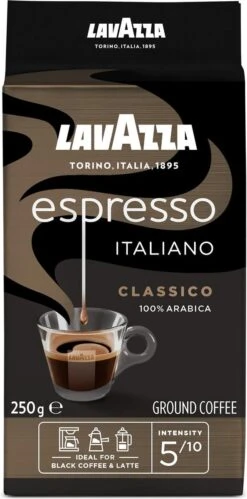 Lavazza Espresso Italiano Classico Gemalen / Filterkoffie - 8 X 250 Gram -Koffie Drinken Winkel 594x1200