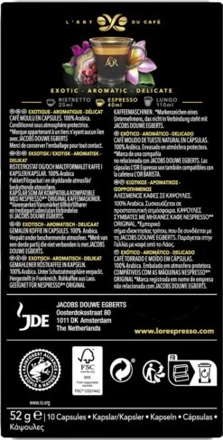L'OR Espresso Limited Creations Laos Bolaven Koffiecups - Intensiteit 7/12 - 10 X 10 Capsules -Koffie Drinken Winkel 607x1200 5