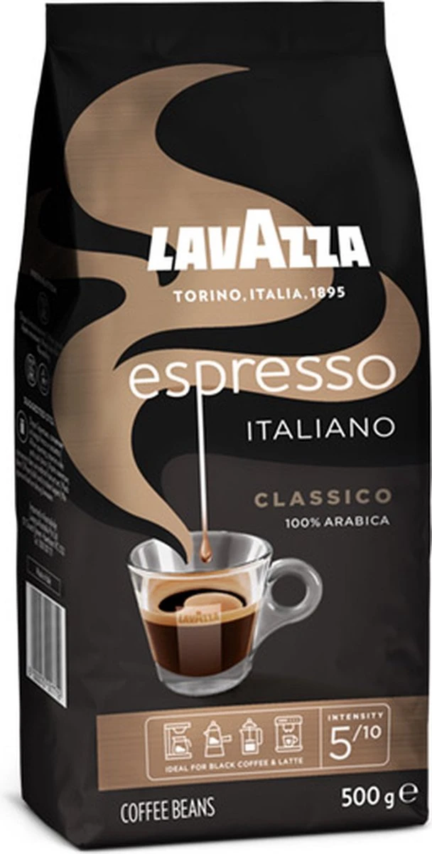 Lavazza Espresso Italiano Classico Koffiebonen - 500 Gram X4 6 Lavazza Espresso Italiano Classico Koffiebonen - 500 Gram X4 - Afbeelding 6
