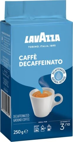 Lavazza Caffe Decaffeinato Filterkoffie - 250 Gram X8 -Koffie Drinken Winkel 620x1200 1