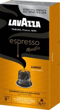 Lavazza Espresso Lungo - Aluminium Nespresso Capsules - 10 Stuks 12 Lavazza Espresso Lungo - Aluminium Nespresso Capsules - 10 Stuks -Koffie Drinken Winkel 656x1200 1