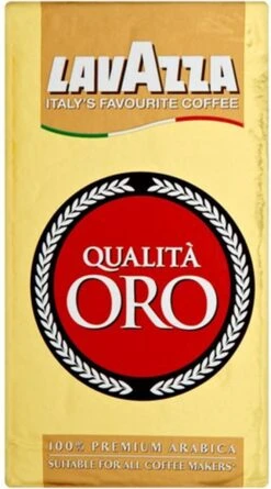 Lavazza Qualita Oro Gemalen / Filterkoffie - 250 Gram Krimp X20 -Koffie Drinken Winkel 666x1200