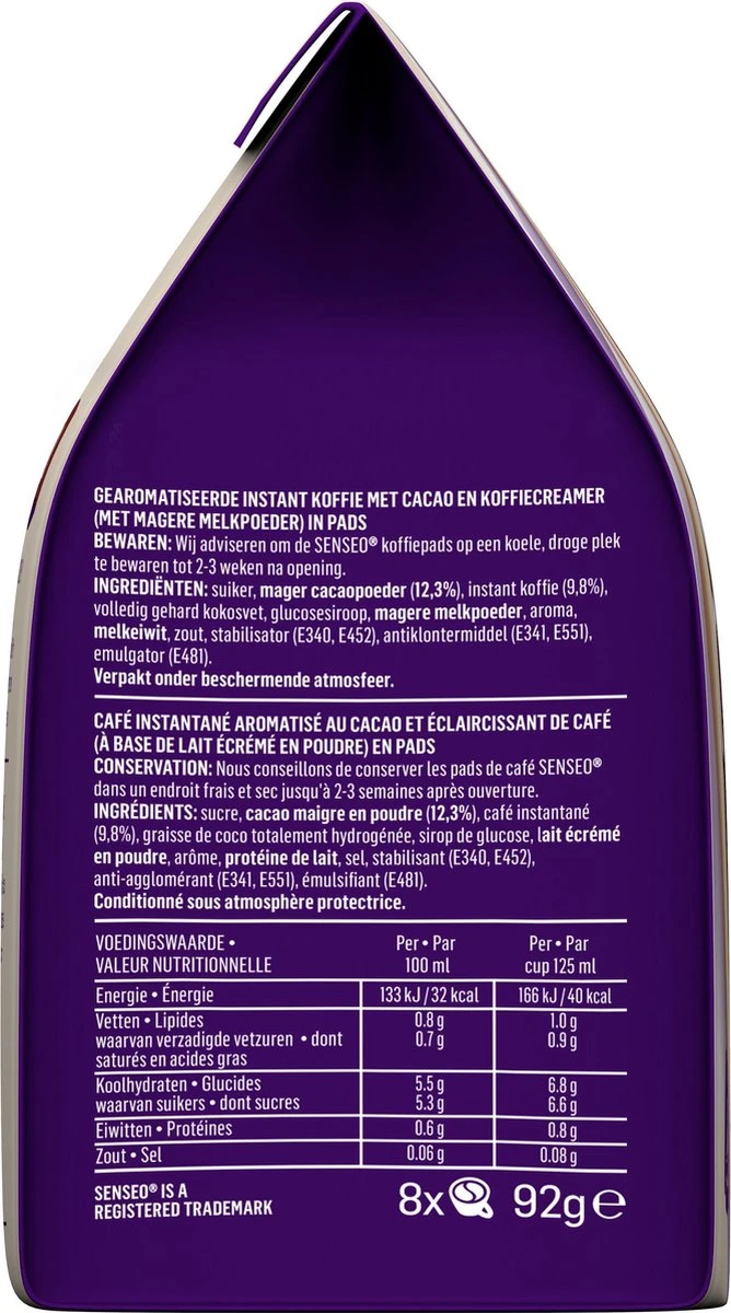 Senseo Cappuccino Choco Koffiepads - 2/9 Intensiteit - 4 X 8 Pads 5 Senseo Cappuccino Choco Koffiepads - 2/9 Intensiteit - 4 X 8 Pads - Afbeelding 5