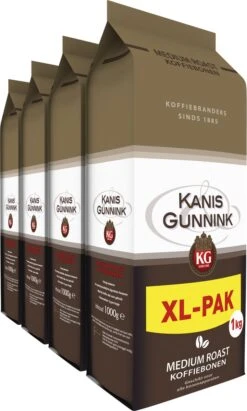 Bestsellers 17 Kanis & Gunnink Medium Roast Koffiebonen - 4 X 1000 Gram - Voordeelverpakking
