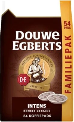 Douwe Egberts Intens Koffiepads - 4 X 54 Pads -Koffie Drinken Winkel 727x1200 4