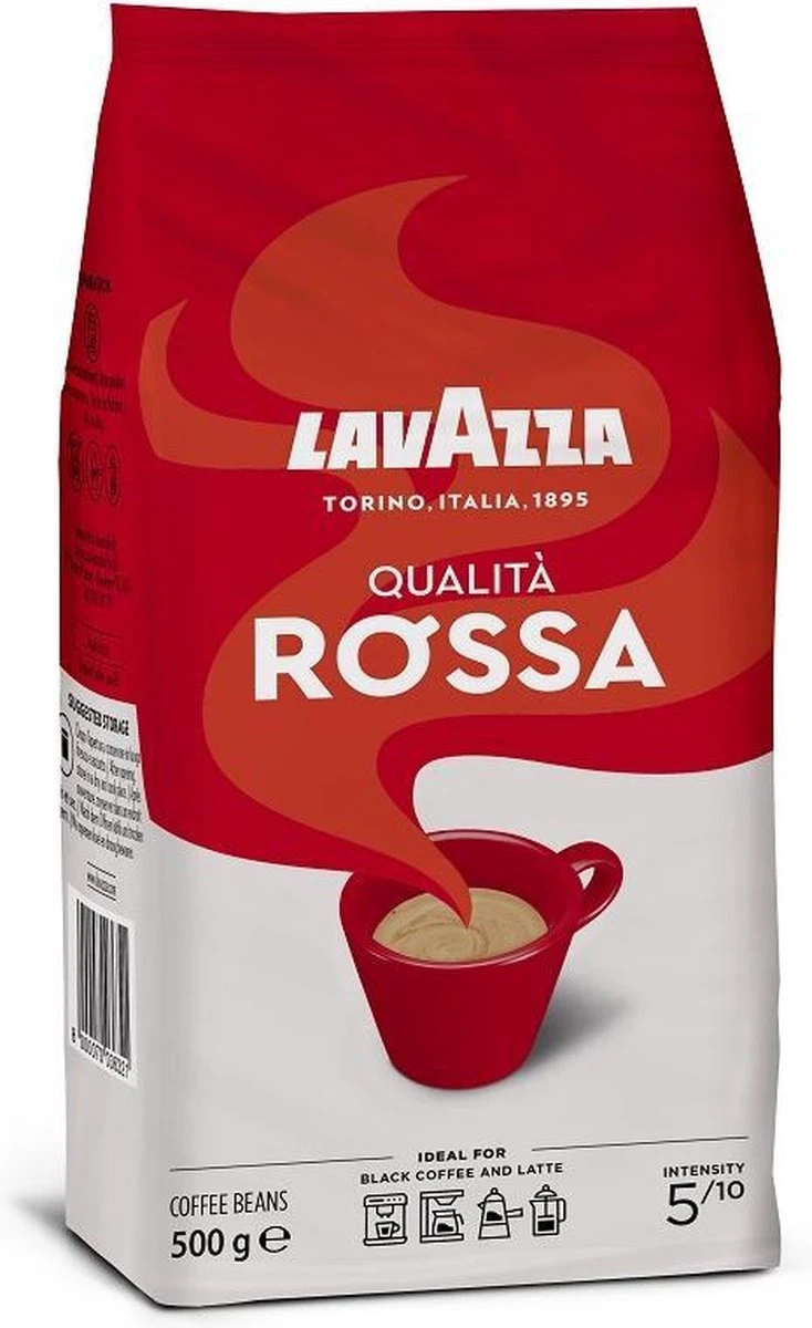 Lavazza Qualita Rossa Koffiebonen - 500 Gram X6 2 Lavazza Qualita Rossa Koffiebonen - 500 Gram X6 - Afbeelding 2